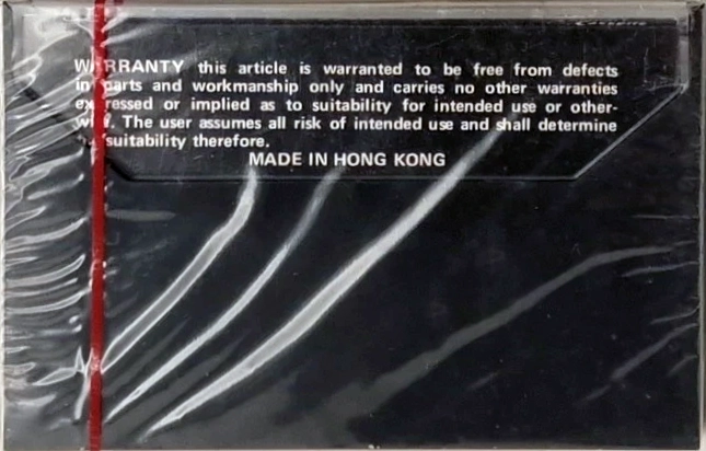 Compact Cassette Shira 90 Type I Normal Hong Kong