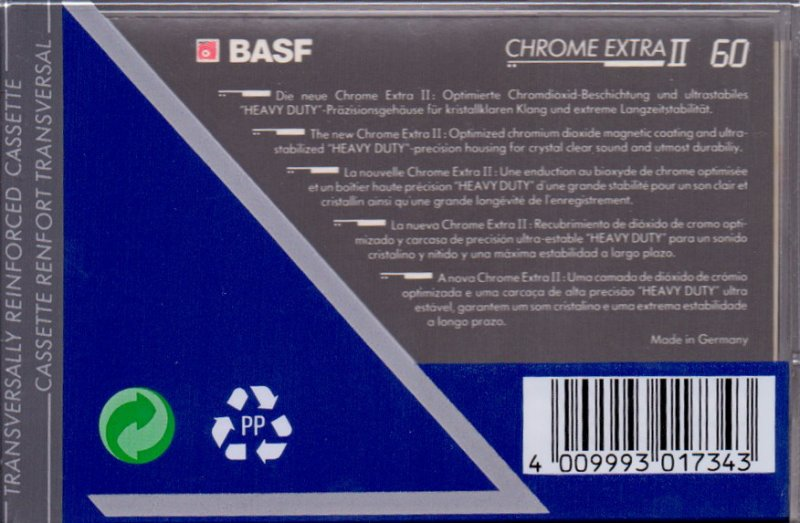 Compact Cassette: BASF  - Chrome Extra II 60