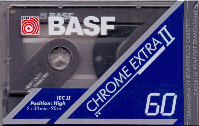 Compact Cassette BASF Chrome Extra II 60 Type II Chrome 1992 Europe