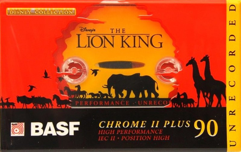 Compact Cassette BASF Chrome II Plus 90 "The Lion King Edition I" Type II Chrome 1995 Europe