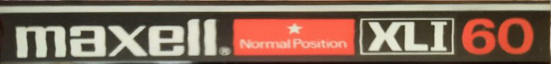 Compact Cassette Maxell XLI 60 Type I Normal 1986 Japan