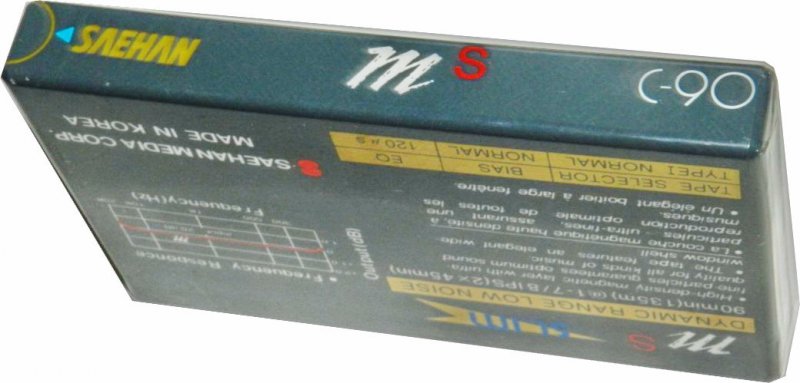 Compact Cassette Saehan MS 90 Type I Normal North America