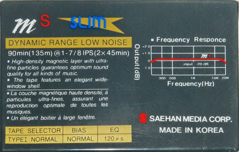 Compact Cassette: Saehan  - Ms 90