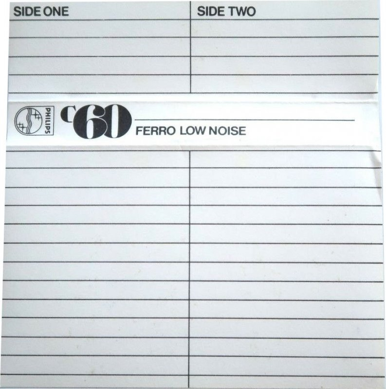 Compact Cassette Philips Ferro 60 Type I Normal 1977 Hong Kong