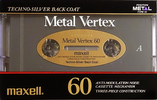 Compact Cassette Maxell Metal Vertex 60 Type IV Metal 1988 Japan