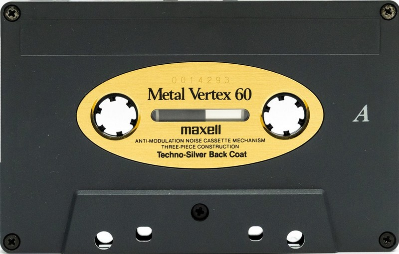 Compact Cassette Maxell Metal Vertex 60 Type IV Metal 1988 Japan