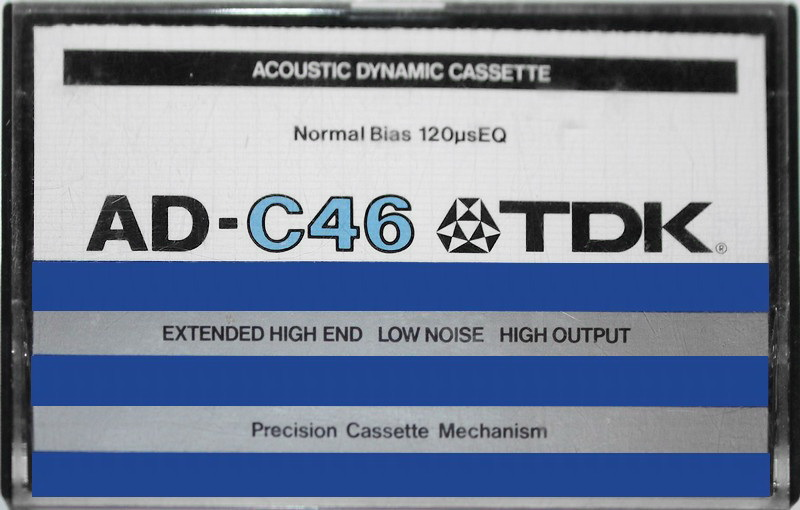 Compact Cassette TDK AD 46 Type I Normal 1979 Japan