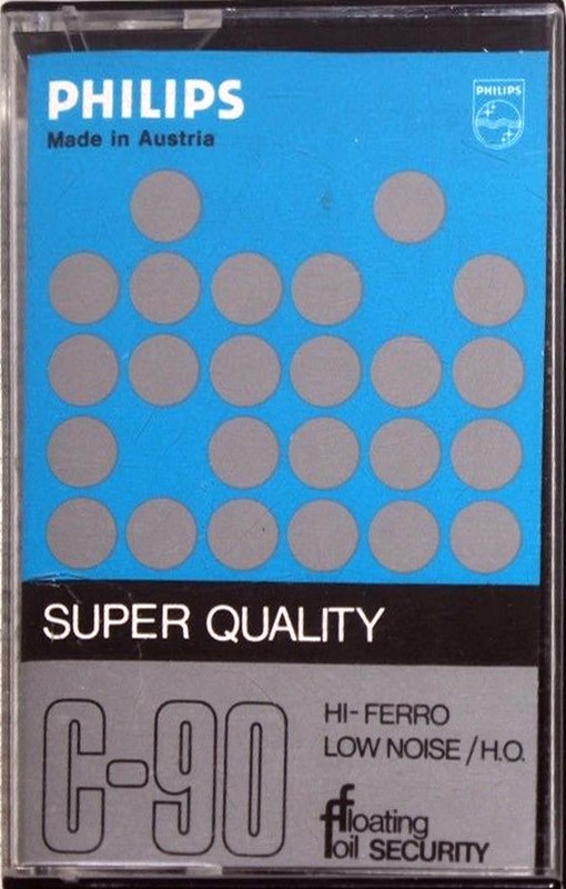 Compact Cassette Philips Super Quality 90 Type I Normal 1976 Europe