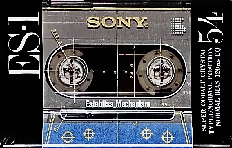 Compact Cassette Sony ES-I 54 "ESM1 54" Type I Normal 1991 Japan