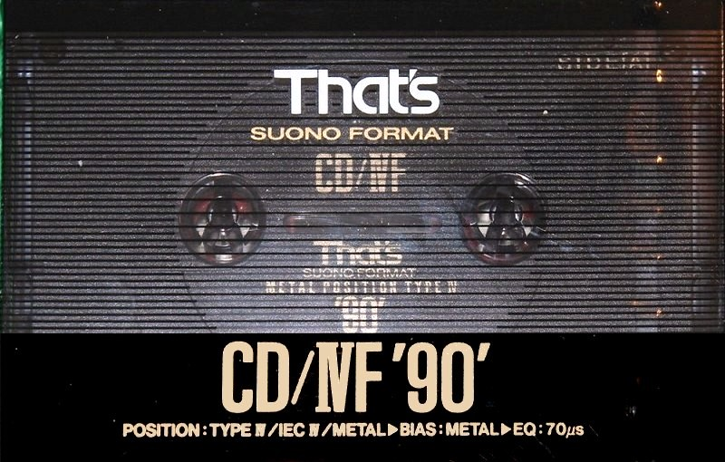 Compact Cassette Thats CD-IVF 90 Type IV Metal 1991 Europe