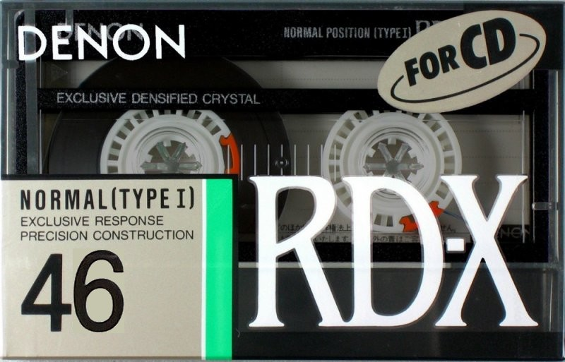 Compact Cassette Denon RD-X 46 "RD-X46P" Type I Normal 1989 Japan