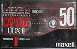 Compact Cassette Maxell Capsule II 50 "UDXII" Type II Chrome 1991 USA