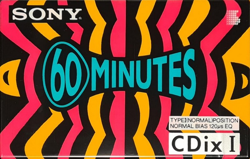 Compact Cassette Sony CDix I 60 "C-60CDX1" Type I Normal 1991 Japan