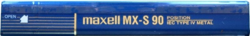 Compact Cassette Maxell MX-S 90 Type IV Metal 1998 North America