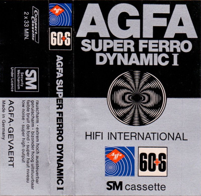 Compact Cassette: AGFA  - Super Ferro Dynamic I 60+6