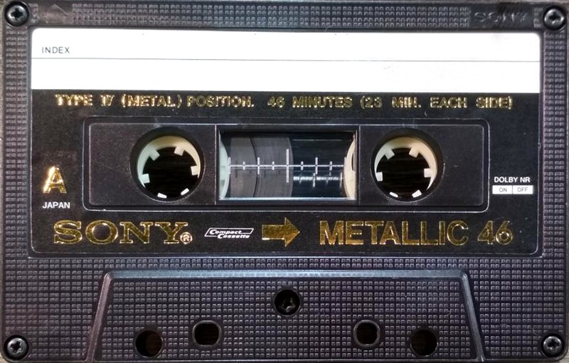 Compact Cassette Sony Metallic 46 Type IV Metal 1978 North America
