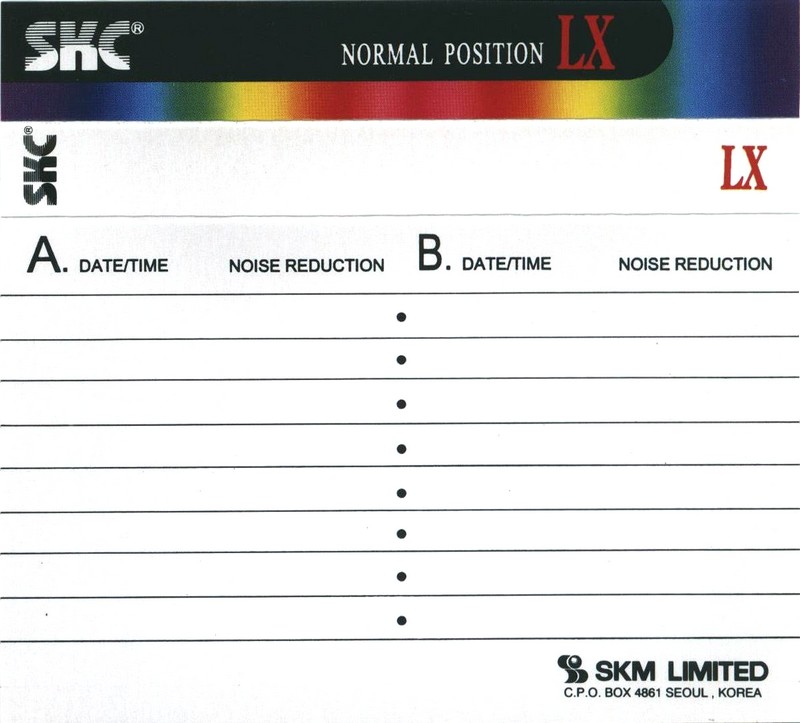 Compact Cassette SKC LX 90 Type I Normal 1999 Worldwide