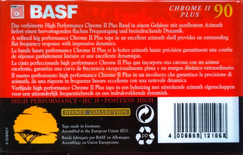 Compact Cassette: BASF  - Chrome II Plus 90