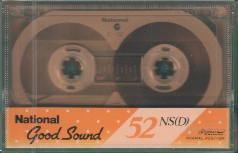 Compact Cassette National NS 52 "RT-52NS (D)" Type I Normal 1985 Japan