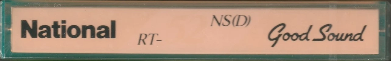 Compact Cassette National NS 52 "RT-52NS (D)" Type I Normal 1985 Japan