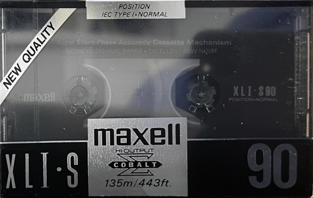 Compact Cassette Maxell XLI-S 90 Type I Normal 1991 Europe