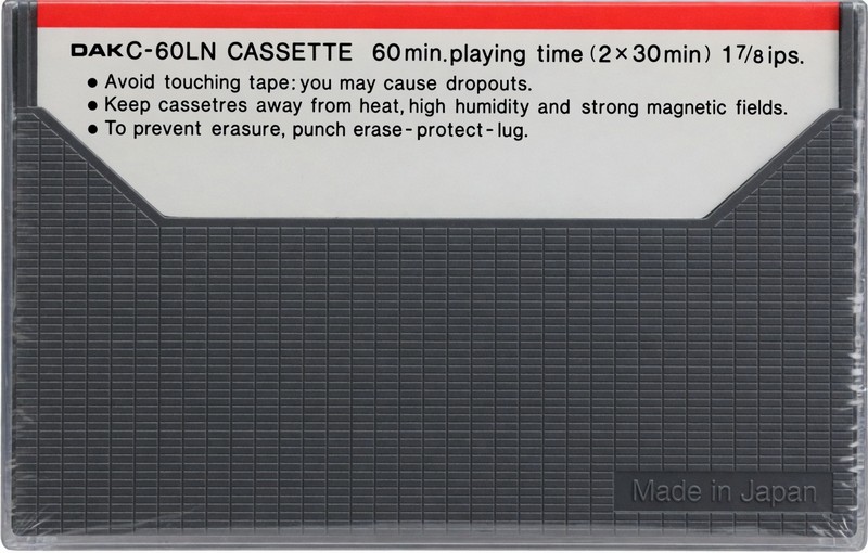 Compact Cassette DAK 60 Type I Normal 1970 Hong Kong