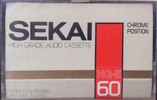 Compact Cassette Sekai 60 Type II Chrome Argentina