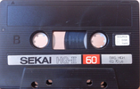 Compact Cassette Sekai 60 Type II Chrome Argentina