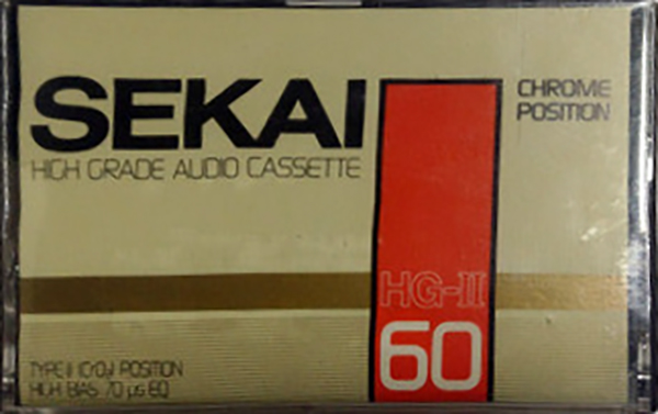 Compact Cassette Sekai HG-II 60 Type II Chrome 1988 Latin America