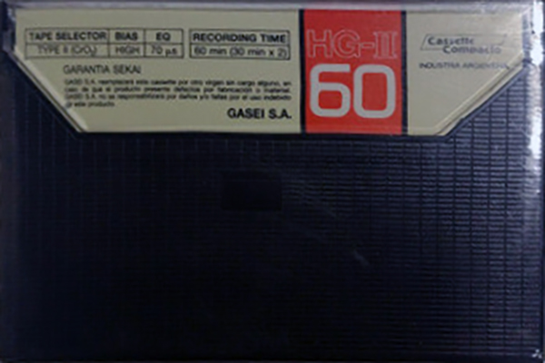 Compact Cassette Sekai HG-II 60 Type II Chrome 1988 Latin America