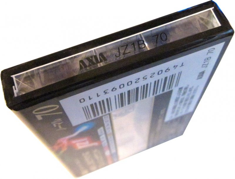 Compact Cassette AXIA J`z 1 70 "JZ1B 70" Type I Normal 1993 Japan