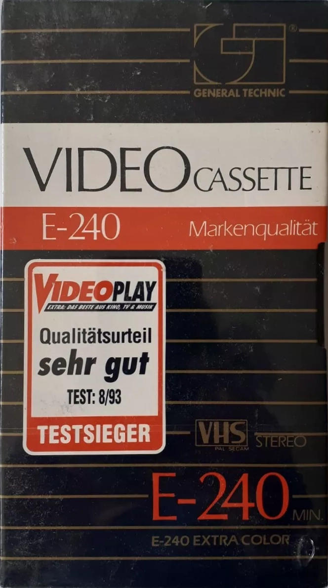 VHS, Video Home System General Technic 240 Type I Normal 1993 Germany