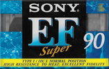 Compact Cassette Sony Super EF 90 Type I Normal 1995 Europe