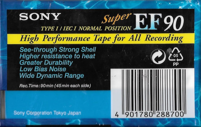 Compact Cassette: Sony  - Super EF 90