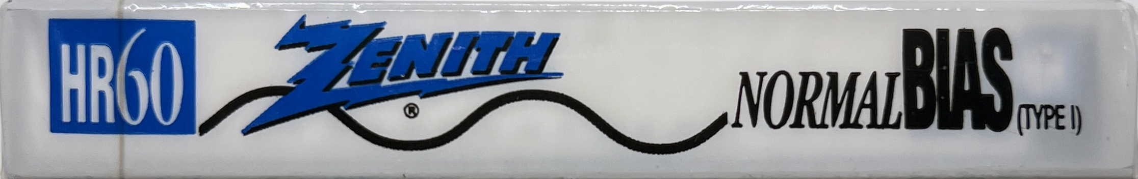 Compact Cassette Zenith HR 60 Type I Normal 1990 USA
