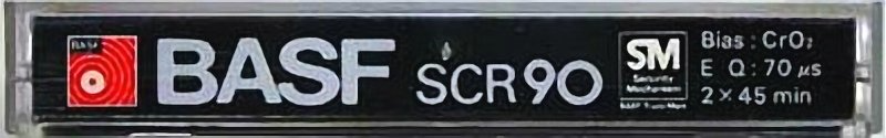 Compact Cassette BASF SCR 90 Type II Chrome 1978 Japan