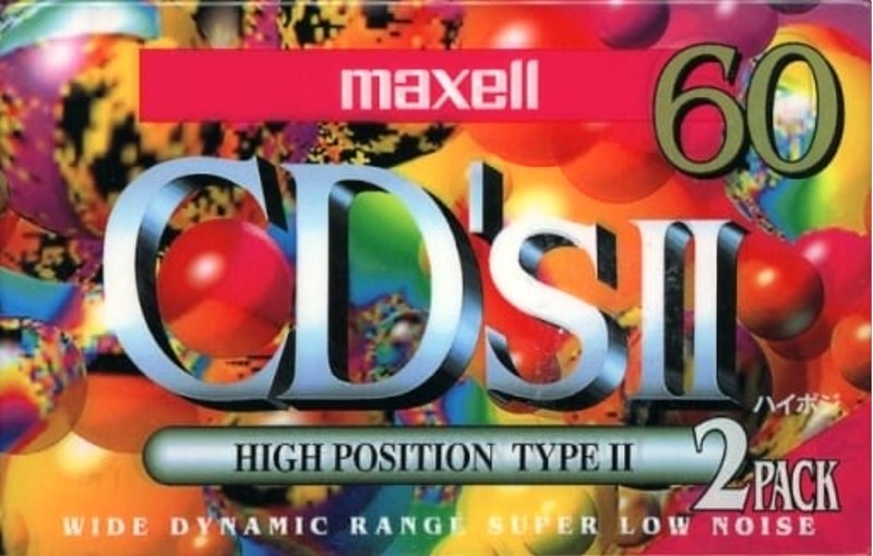 Compact Cassette Maxell CD`s II / CD`s 2 60 "CDS2-60G" Type II Chrome 1994 Japan