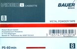 Video8, Hi8, Digital8 Bauer 60 Type IV Metal 1989 Germany