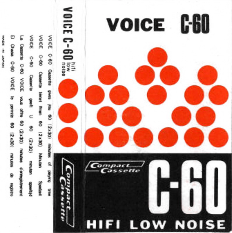 Compact Cassette Voice 60 Type I Normal 1971 Japan