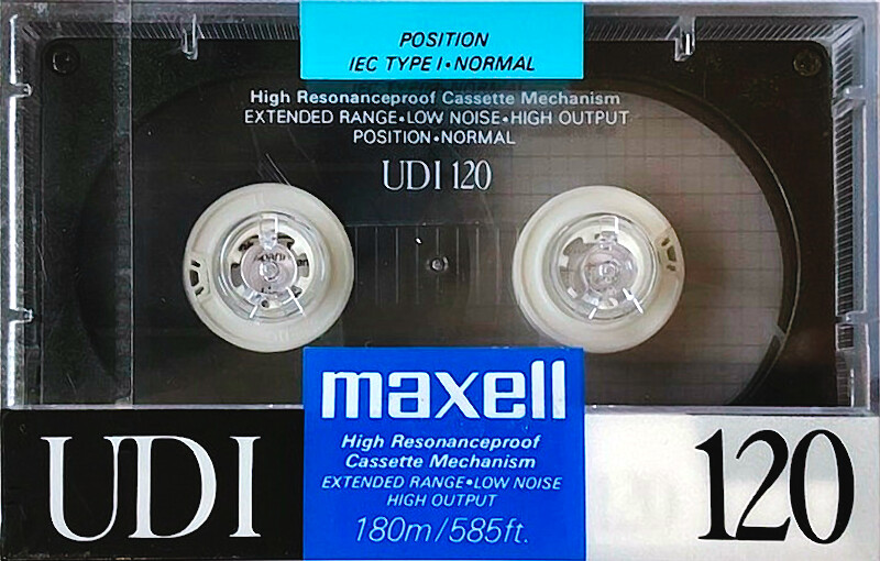Compact Cassette Maxell UDI / UD1 120 Type I Normal 1988 Europe