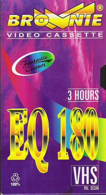 VHS, Video Home System Brownie EQ 180 Type II Chrome 2004 East Europe