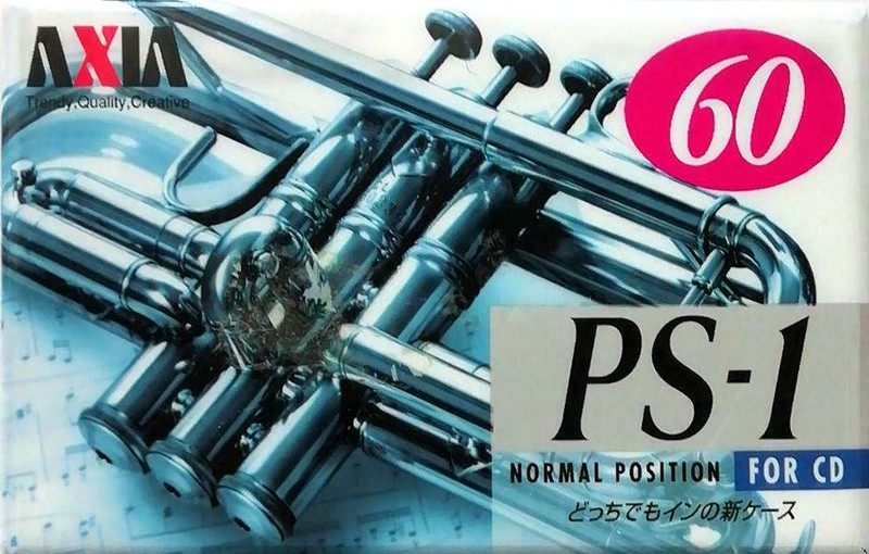 Compact Cassette AXIA PS-I / PS-1 60 "PS1H 60" Type I Normal 1996 Japan