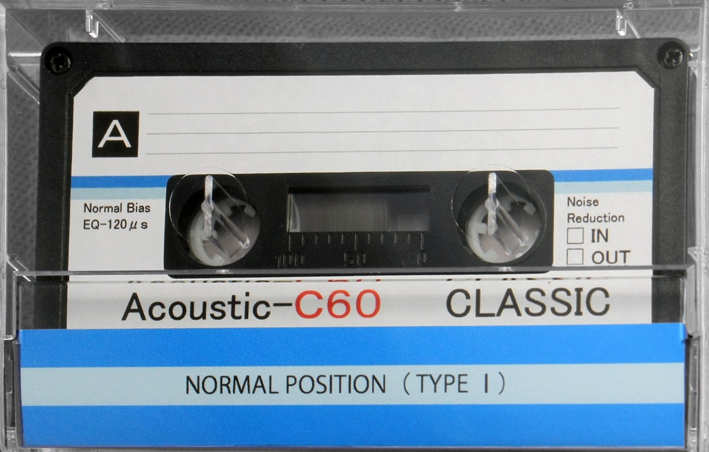 Compact Cassette Classic Acoustic 60 Type I Normal 2020 Worldwide