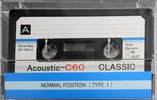 Compact Cassette Classic Acoustic 60 Type I Normal 2020 Worldwide