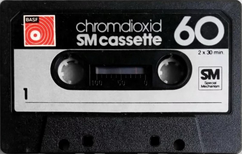 Compact Cassette BASF Chromdioxid 60 Type II Chrome 1976 Brazil