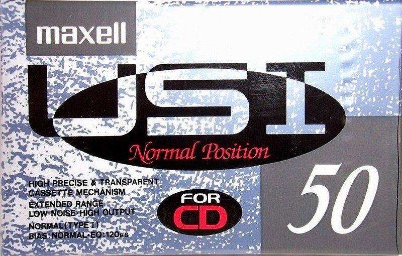 Compact Cassette Maxell US 50 "USI 50" Type I Normal 1990 Japan