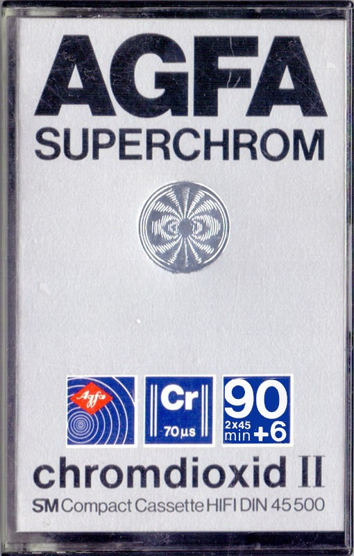 Compact Cassette AGFA Superchrom 90+6 Type II Chrome 1980 Europe