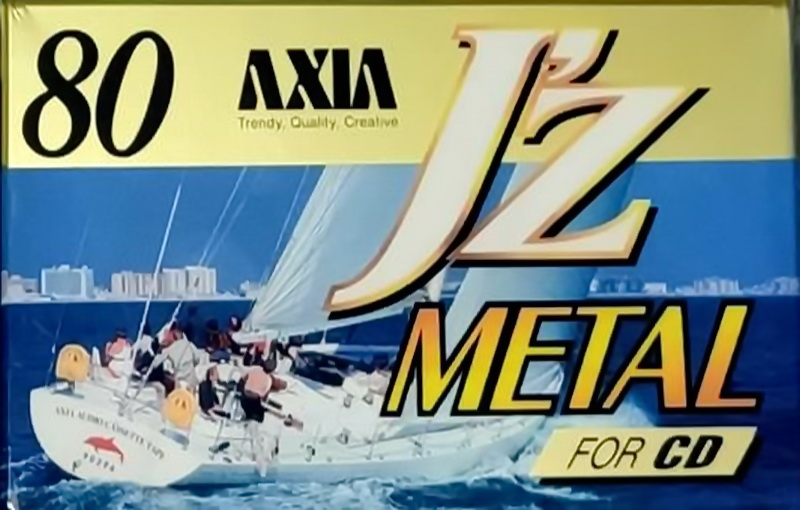 Compact Cassette AXIA J`z Metal 80 "JZMC 80" Type IV Metal 1995 Japan