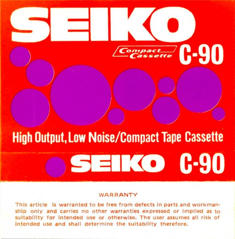 Compact Cassette: Unknown Seiko -  90