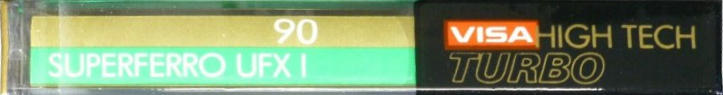 Compact Cassette Visa UFX I 90 Type I Normal 1985 North America